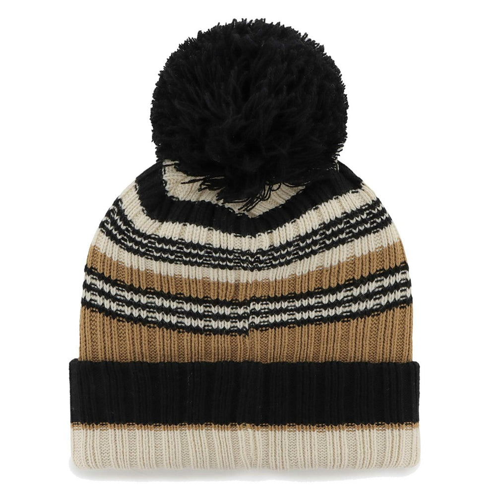 New York Jets '47 Women's Barista Cuffed Knit Hat with Pom Natural