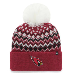 Arizona Cardinals '47 Women's Elsa Cuffed Knit Hat with Pom Cardinal