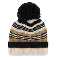 Tennessee Titans '47 Women's Barista Cuffed Knit Hat with Pom Natural