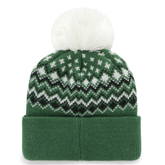 New York Jets '47 Women's Elsa Cuffed Knit Hat with Pom Green