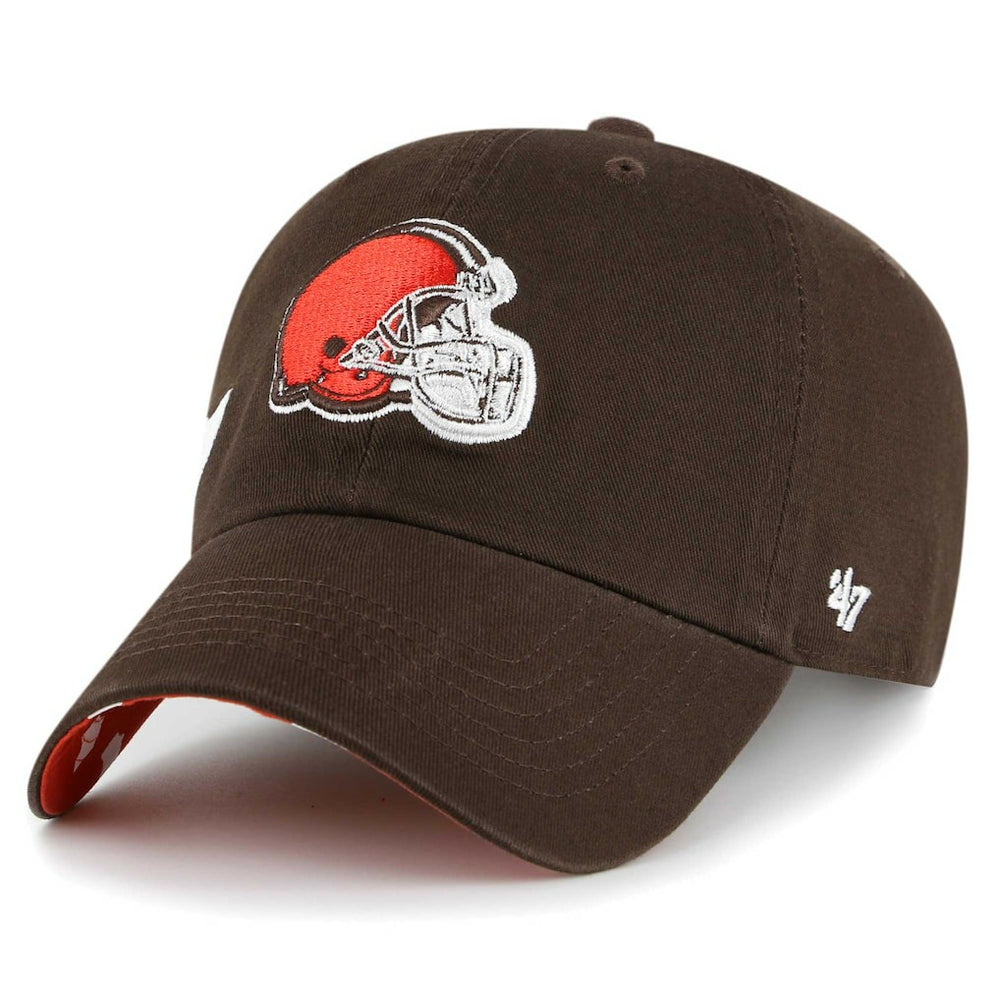 Cleveland Browns '47 Women's Confetti Icon Clean Up Adjustable Hat Brown