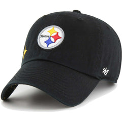 Pittsburgh Steelers '47 Women's Confetti Icon Clean Up Adjustable Hat Black