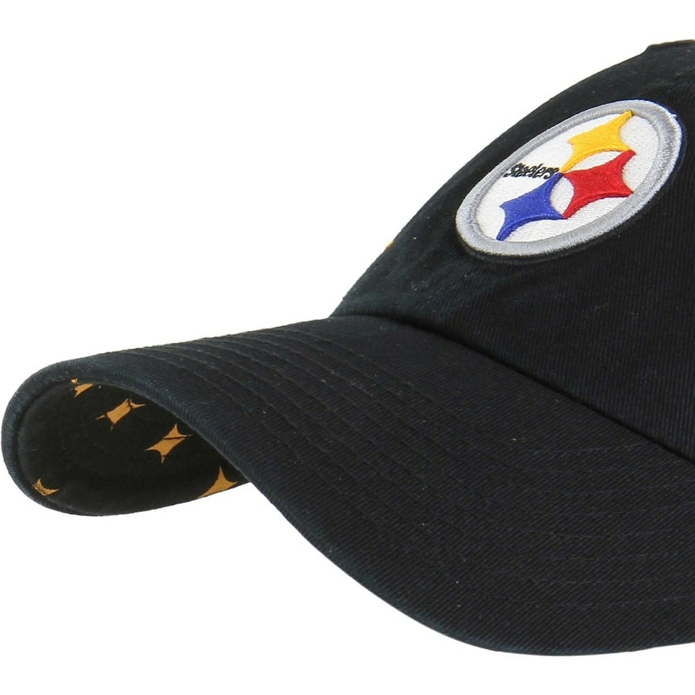 Pittsburgh Steelers '47 Women's Confetti Icon Clean Up Adjustable Hat Black