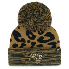 Tampa Bay Buccaneers '47 Women's Rosette Cuffed Knit Hat with Pom Brown