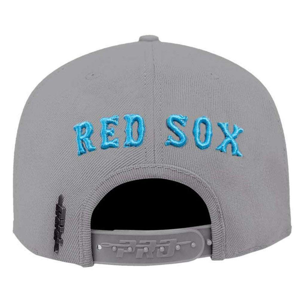 Boston Red Sox Pro Standard Washed Neon Snapback Hat - Gray Hats