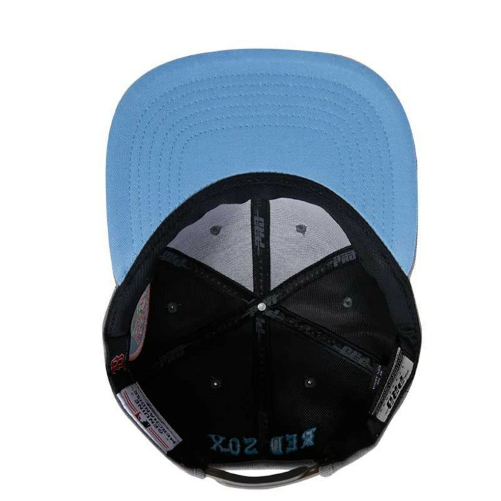 Boston Red Sox Pro Standard Washed Neon Snapback Hat - Gray Hats