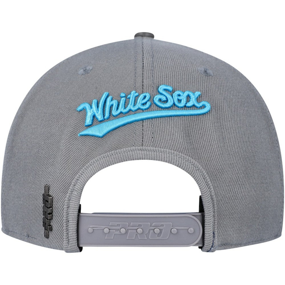 Chicago White Sox Pro Standard Washed Neon Snapback Hat - Gray Hats