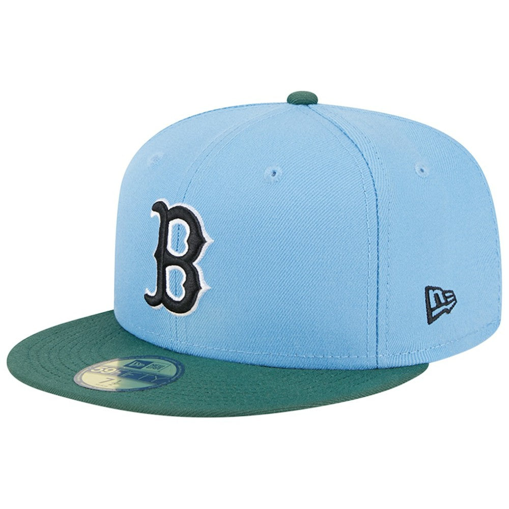 Boston Red Sox New Era 2007 World Series 59FIFTY Fitted Hat - Sky Blue/Cilantro Hats