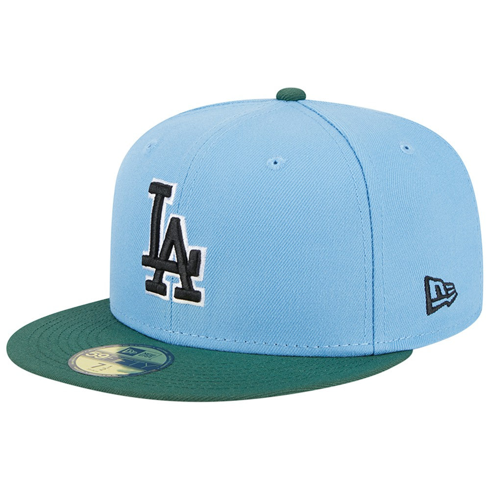 Los Angeles Dodgers New Era 1988 World Series 59FIFTY Fitted Hat - Sky Blue/Cilantro Hats