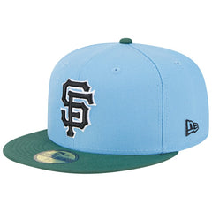 San Francisco Giants New Era 2002 World Series 59FIFTY Fitted Hat - Sky Blue/Cilantro Hats