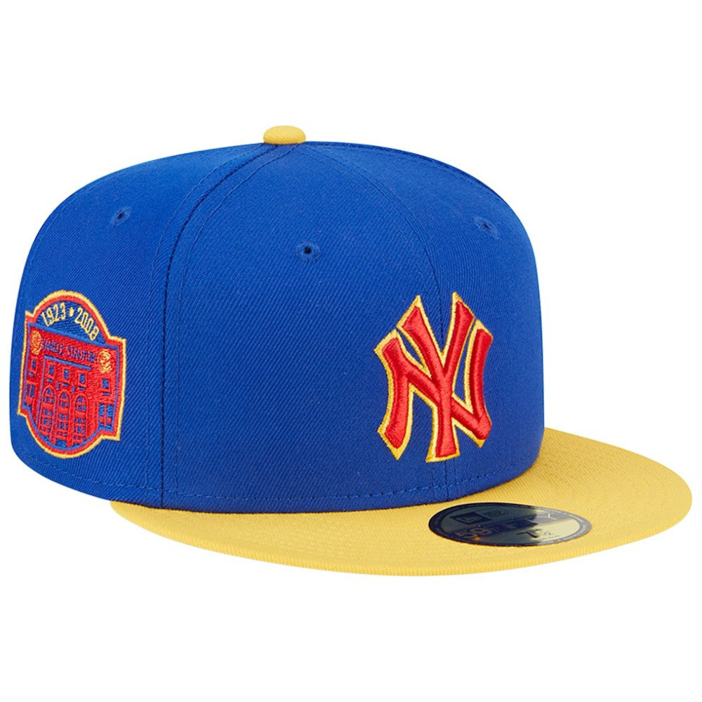 New York Yankees New Era Empire 59FIFTY Fitted Hat - Royal/Yellow Hats
