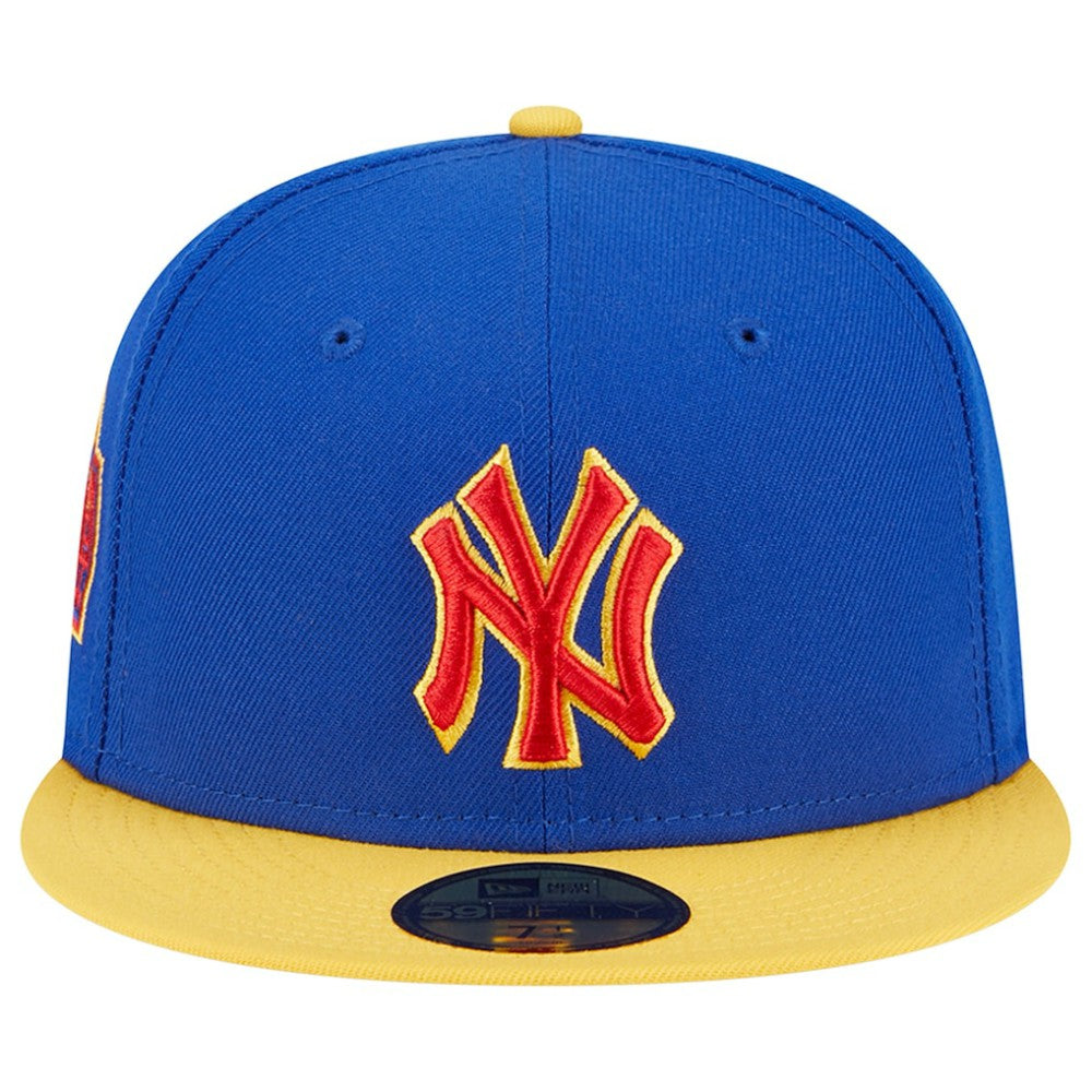 New York Yankees New Era Empire 59FIFTY Fitted Hat - Royal/Yellow Hats
