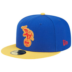 Athletics New Era Empire 59FIFTY Fitted Hat - Royal/Yellow Hats