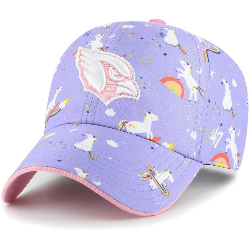 Arizona Cardinals '47 Girls Preschool Unicorn Clean Up Adjustable Hat Lavender