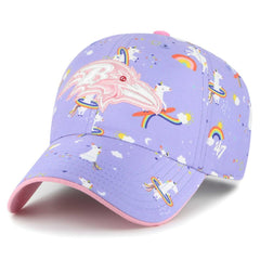 Baltimore Ravens '47 Girls Preschool Unicorn Clean Up Adjustable Hat Lavender