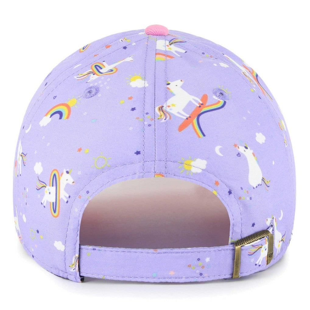 Baltimore Ravens '47 Girls Preschool Unicorn Clean Up Adjustable Hat Lavender