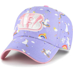 Cincinnati Bengals '47 Girls Preschool Unicorn Clean Up Adjustable Hat Lavender