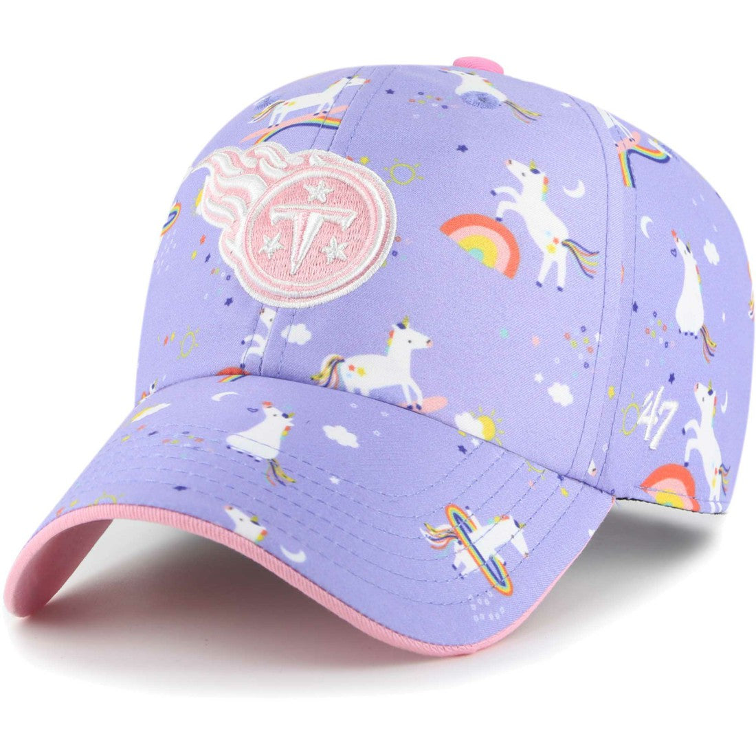 Tennessee Titans '47 Girls Preschool Unicorn Clean Up Adjustable Hat Lavender