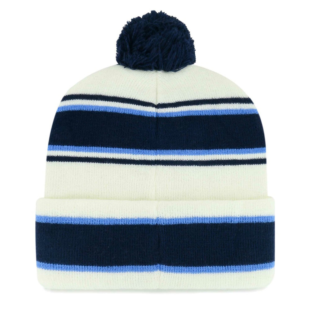 Tennessee Titans '47 Youth Stripling Cuffed Knit Hat with Pom White