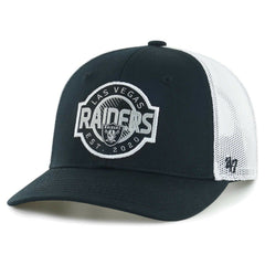 Las Vegas Raiders '47 Youth Scramble Adjustable Trucker Hat Black/White