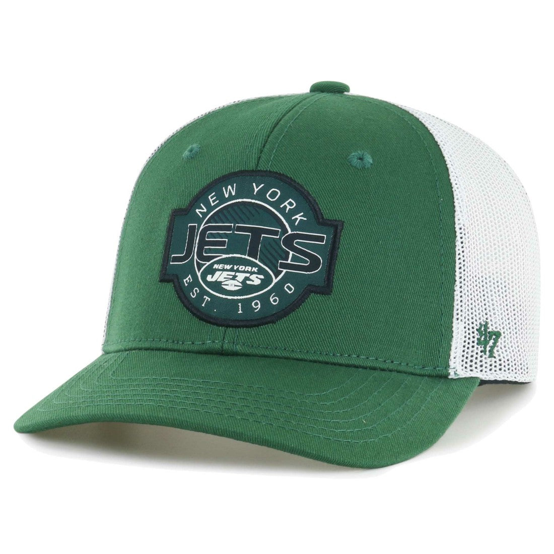 New York Jets '47 Youth Scramble Adjustable Trucker Hat Green/White