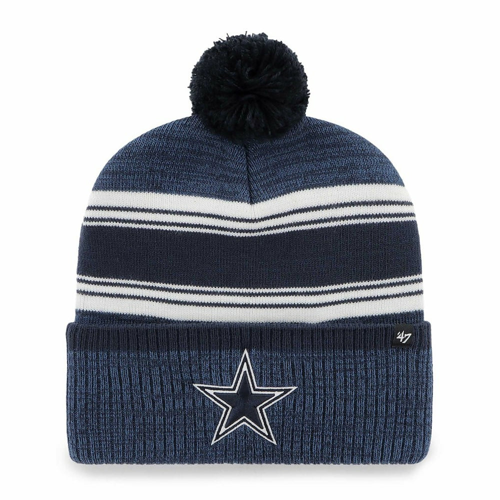 Dallas Cowboys '47 Fadeout Cuffed Knit Hat with Pom Navy