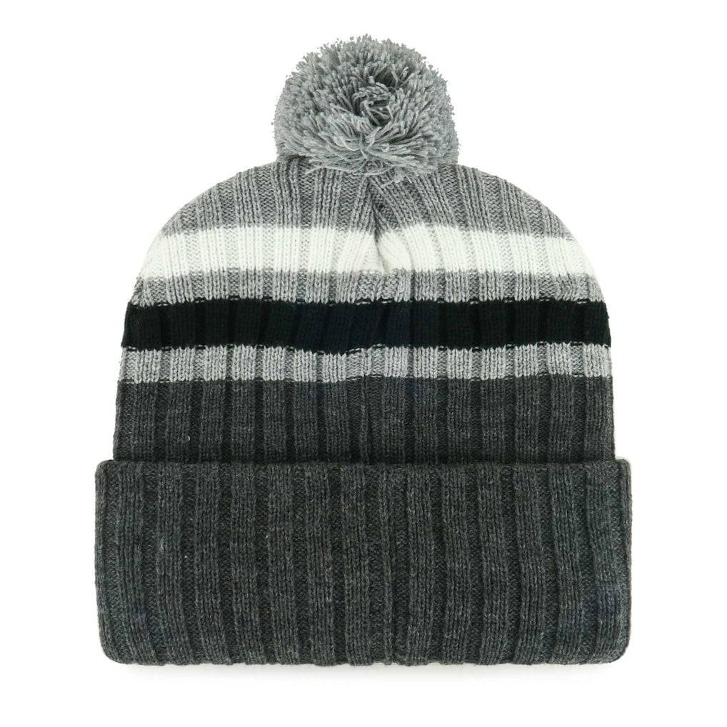 Dallas Cowboys '47 Stack Cuffed Knit Hat with Pom Gray