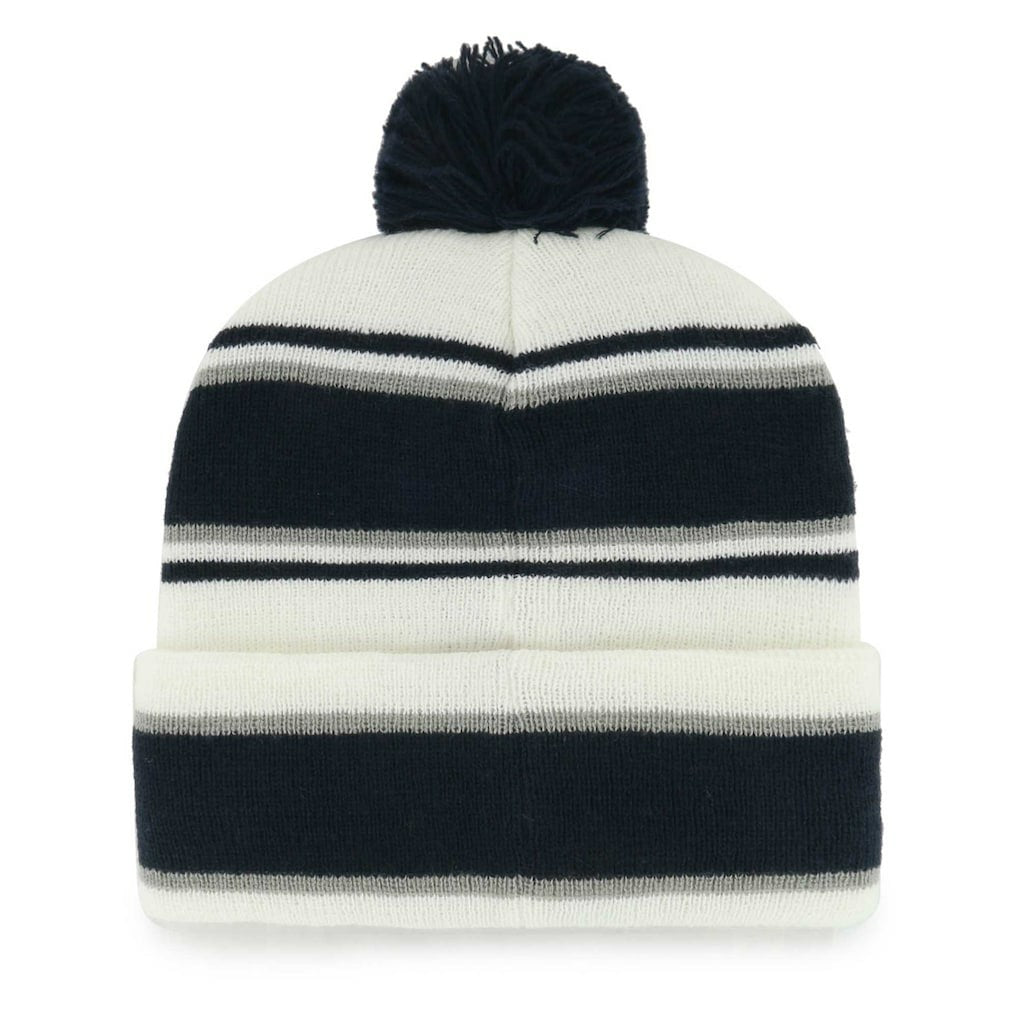 Dallas Cowboys '47 Youth Stripling Cuffed Knit Hat with Pom White