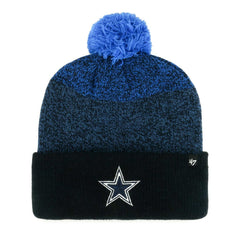 Dallas Cowboys '47 Dark Freeze Cuffed Knit Hat with Pom Navy
