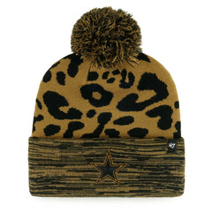 Dallas Cowboys '47 Women's Rosette Cuffed Knit Hat with Pom Tan