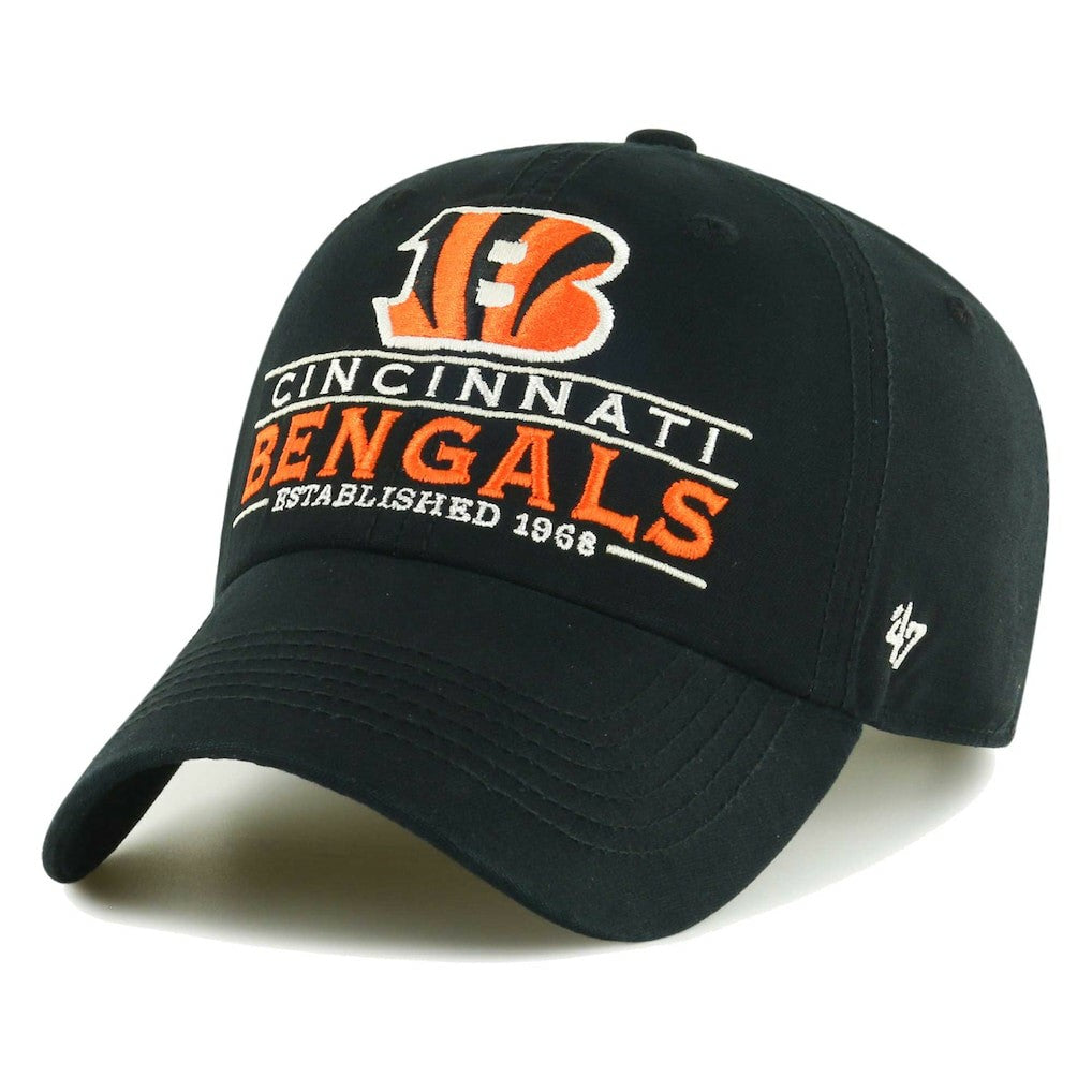 Cincinnati Bengals '47 Vernon Clean Up Adjustable Hat Black