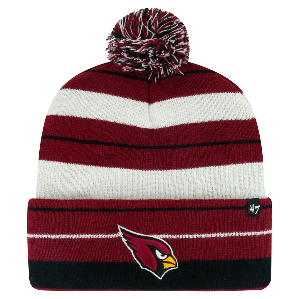 Arizona Cardinals '47 Powerline Cuffed Knit Hat with Pom Cardinal