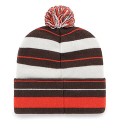 Cleveland Browns '47 Powerline Cuffed Knit Hat with Pom Brown