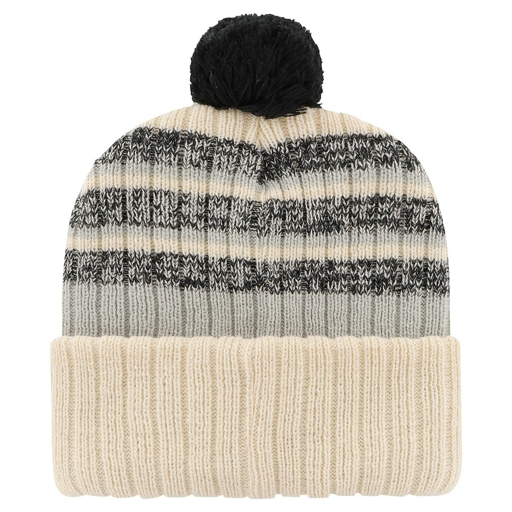 Las Vegas Raiders '47 Tavern Cuffed Knit Hat with Pom Natural