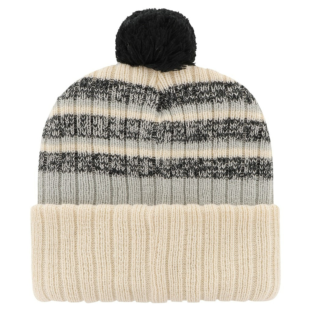 Las Vegas Raiders '47 Tavern Cuffed Knit Hat with Pom Natural