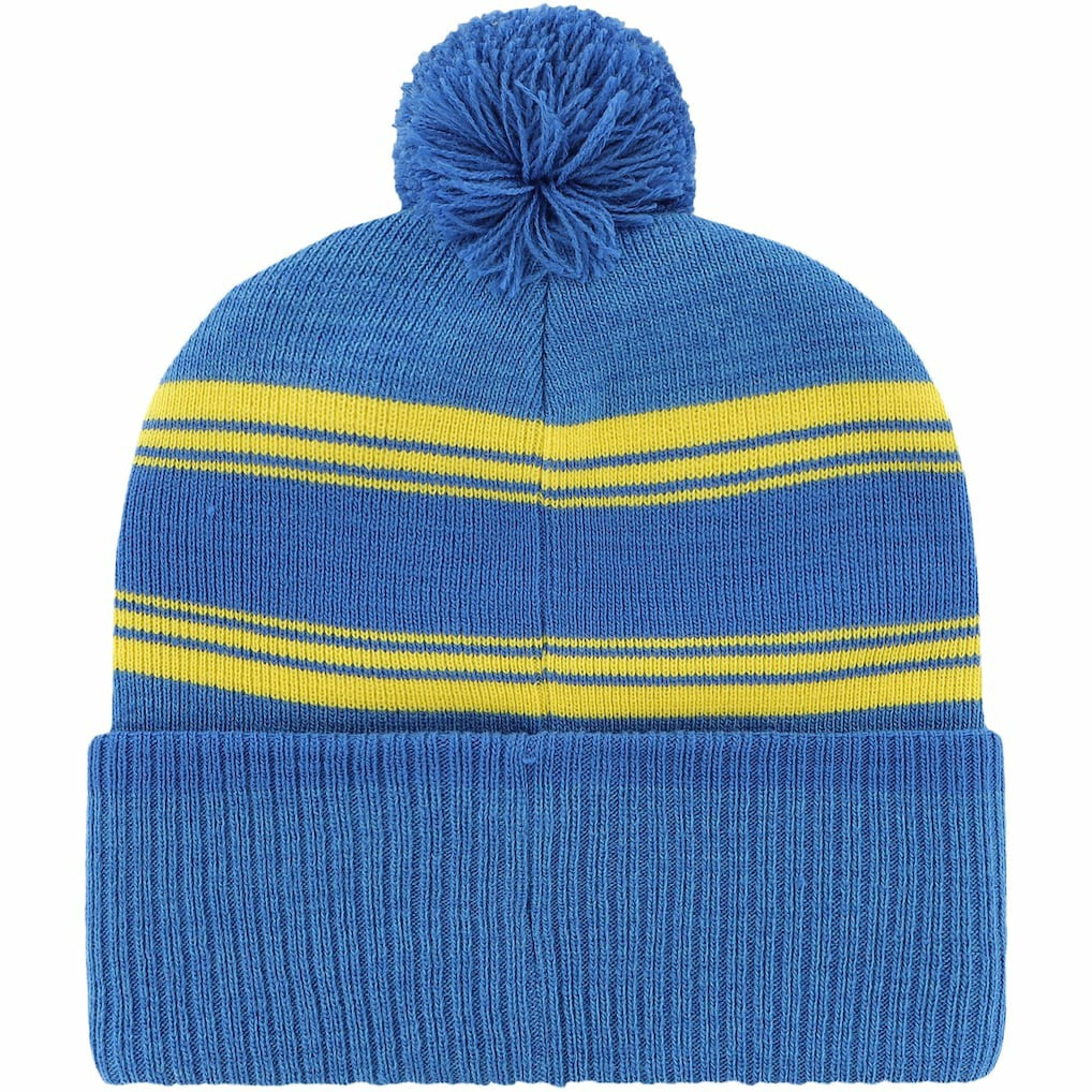 Los Angeles Rams '47 Fadeout Cuffed Knit Hat with Pom Royal