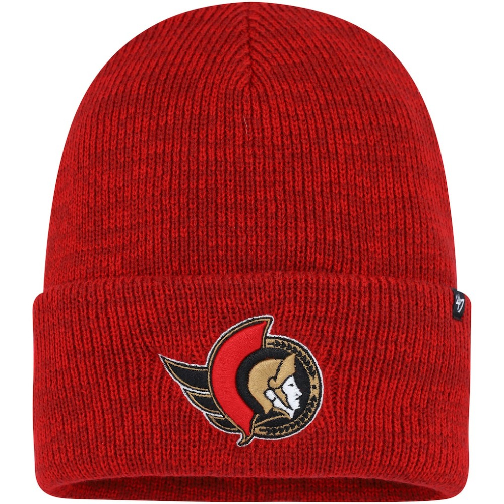 NHL Ottawa Senators '47 Brain Freeze Cuffed Knit Hat - Red