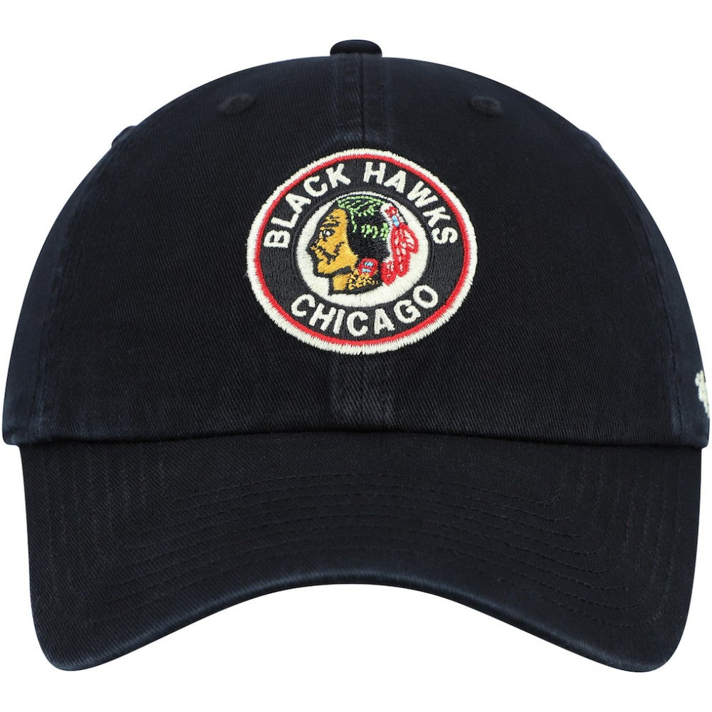 NHL Chicago Blackhawks '47 Clean Up Adjustable Hat - Black