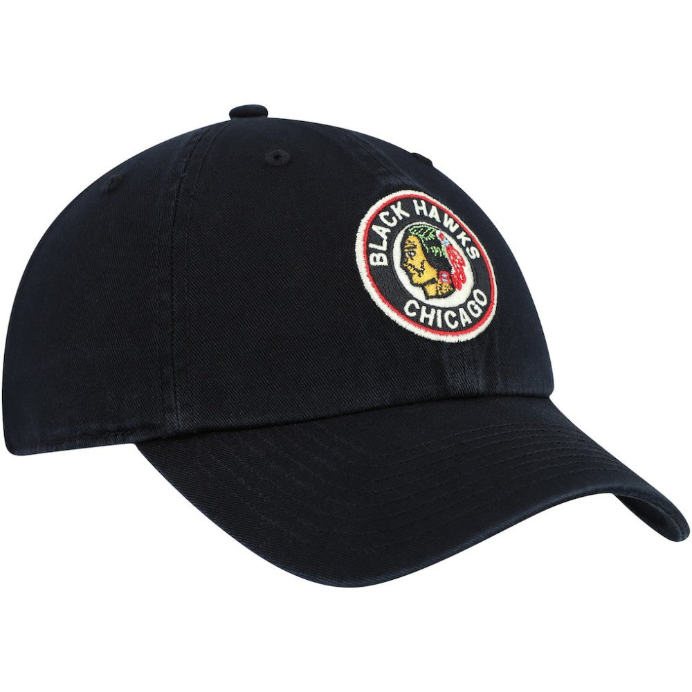 NHL Chicago Blackhawks '47 Clean Up Adjustable Hat - Black