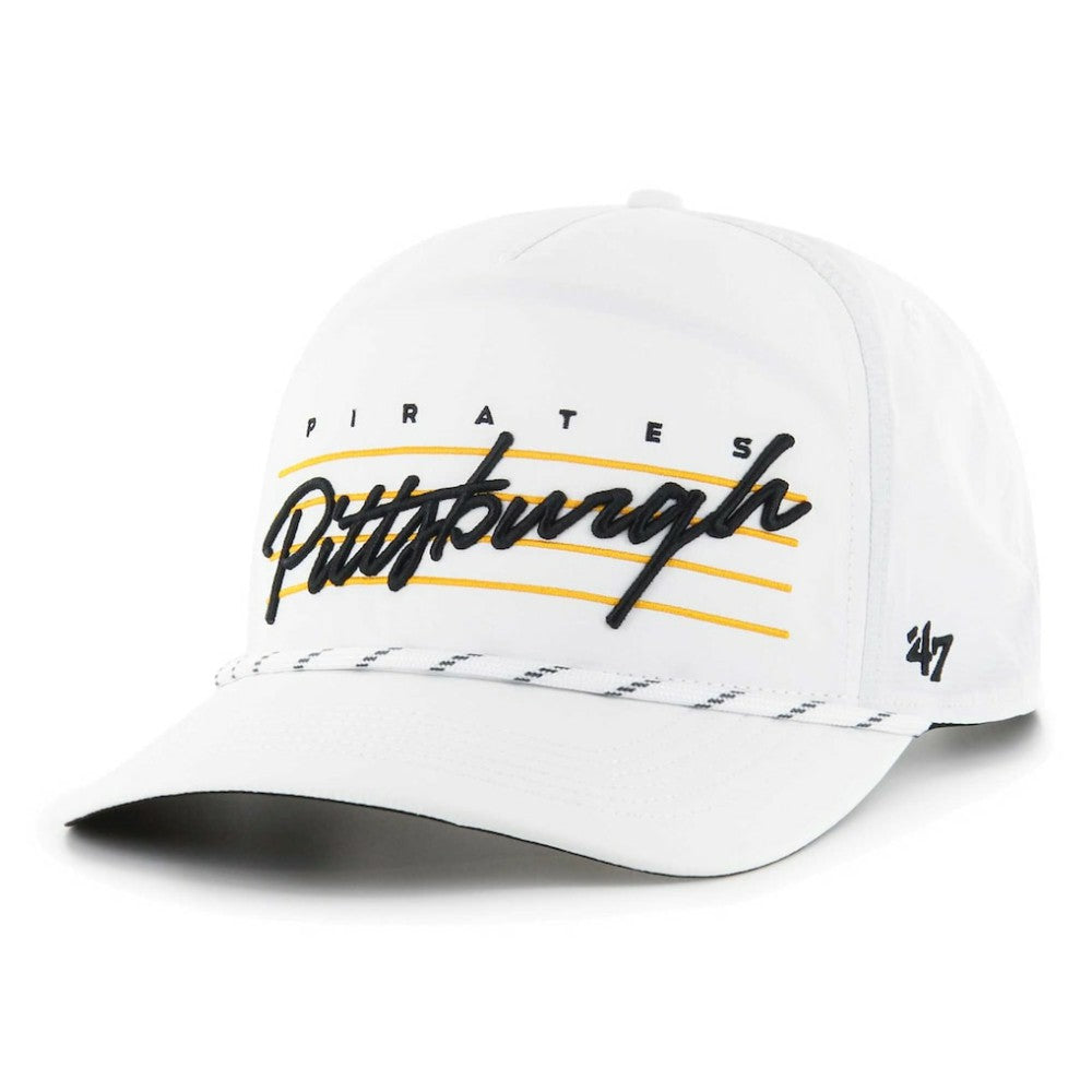 Pittsburgh Pirates '47 2023 City Connect Downburst Hitch Snapback Hat - White Hats