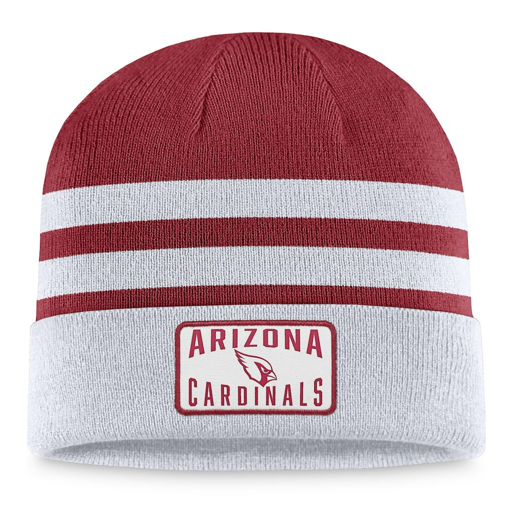 Arizona Cardinals Logo Cuffed Knit Hat Heather Gray