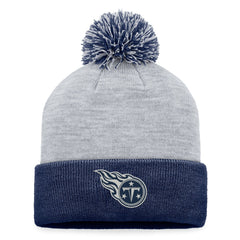 Tennessee Titans Women's Cuffed Knit Hat with Pom Gray