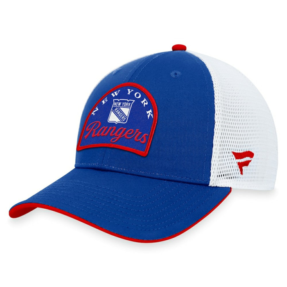 NHL New York Rangers Fanatics Fundamental Adjustable Hat - Blue/White