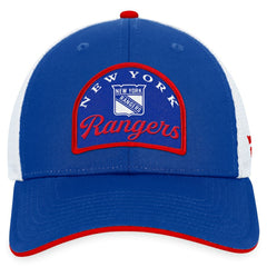 NHL New York Rangers Fanatics Fundamental Adjustable Hat - Blue/White