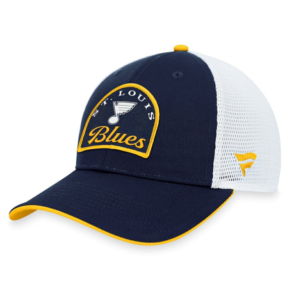 NHL St. Louis Blues Fanatics Fundamental Adjustable Hat - Navy/White