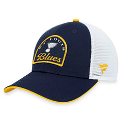 NHL St. Louis Blues Fanatics Fundamental Adjustable Hat - Navy/White