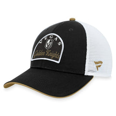 NHL Vegas Golden Knights Fanatics Fundamental Adjustable Hat - Black/White