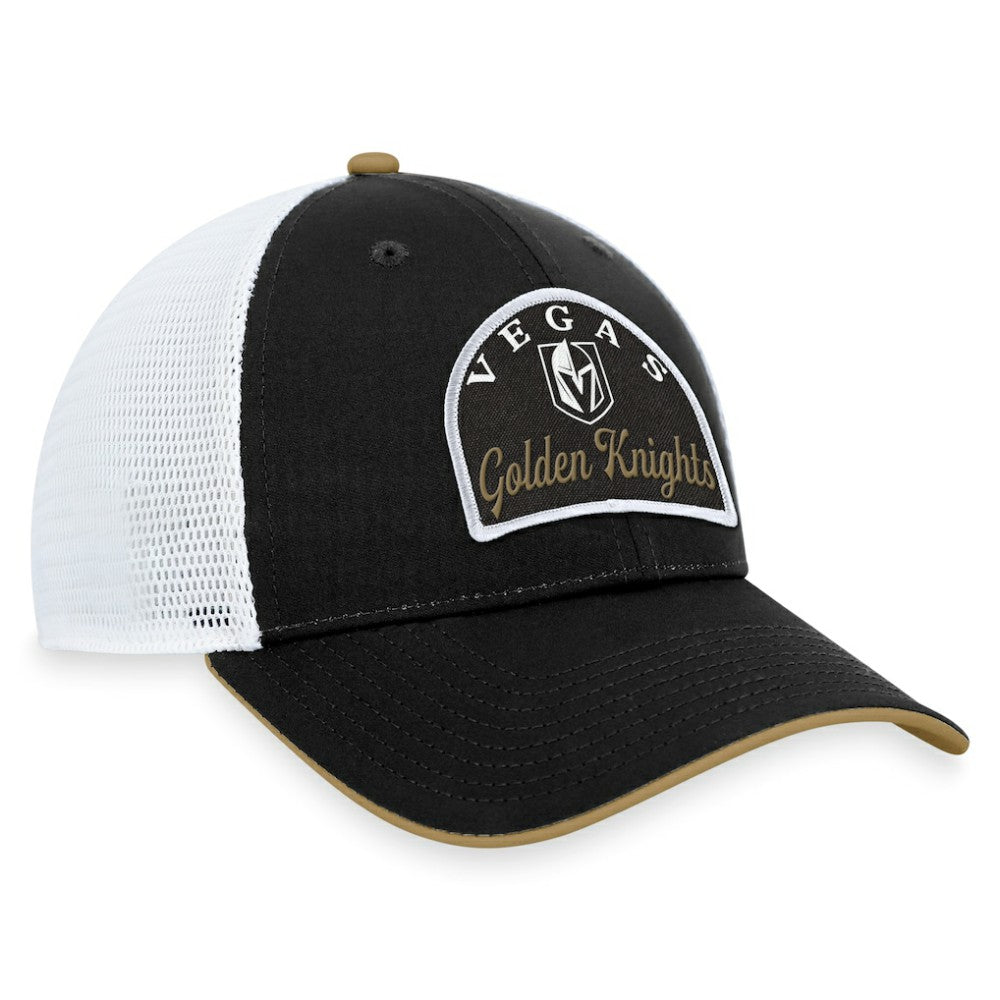 NHL Vegas Golden Knights Fanatics Fundamental Adjustable Hat - Black/White