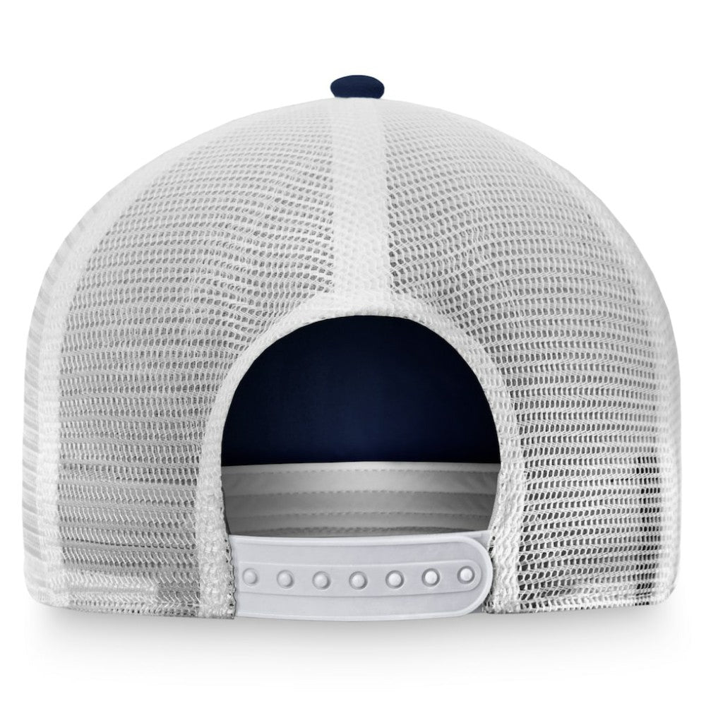 NHL St. Louis Blues Fanatics Women's Fundamental Trucker Adjustable Hat - Navy/White