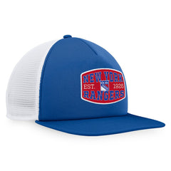 NHL New York Rangers Fanatics Foam Front Patch Trucker Snapback Hat - Navy/White